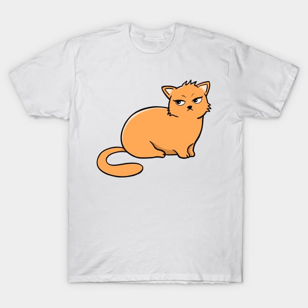 Orange Cat T-Shirt by yuniizu